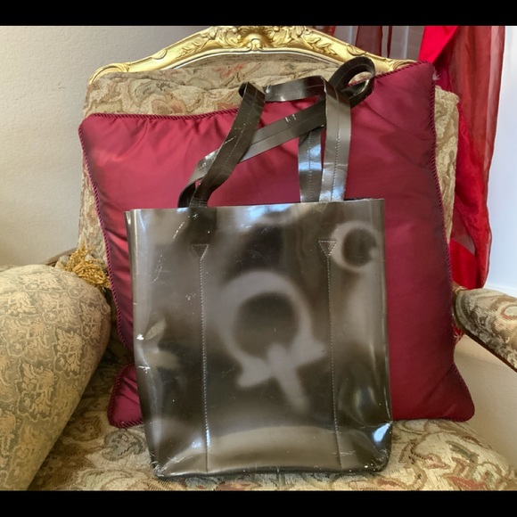 Auth. Vintage Brown Ferragamo Tote w Gancini Patterns - Picture 2 of 7